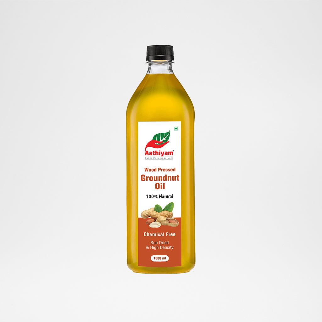 Aathiyam Groundnut Oil - Wood Pressed